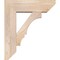 Ekena Millwork Balboa Slat Smooth Bracket w/ Offset Brace, Douglas Fir, 7 1/2"W x 24"D x 28"H BKT0806X24X28BOA06SDF - alternate 3